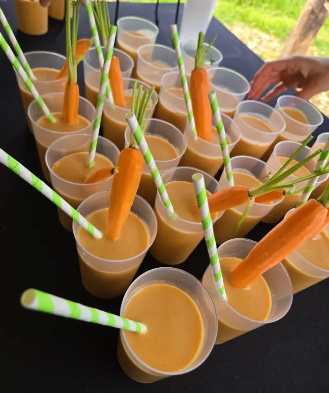 wortelsap voor feestje