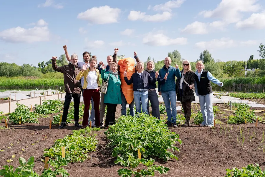 Alliantie Schooltuinen kernteam op De Wilgenhof Rotterdam